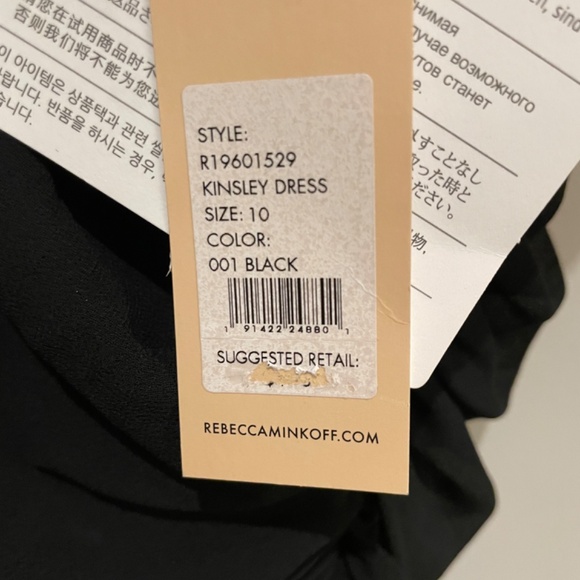 Rebecca Minkoff  mini little black dress NWT - Picture 6 of 10